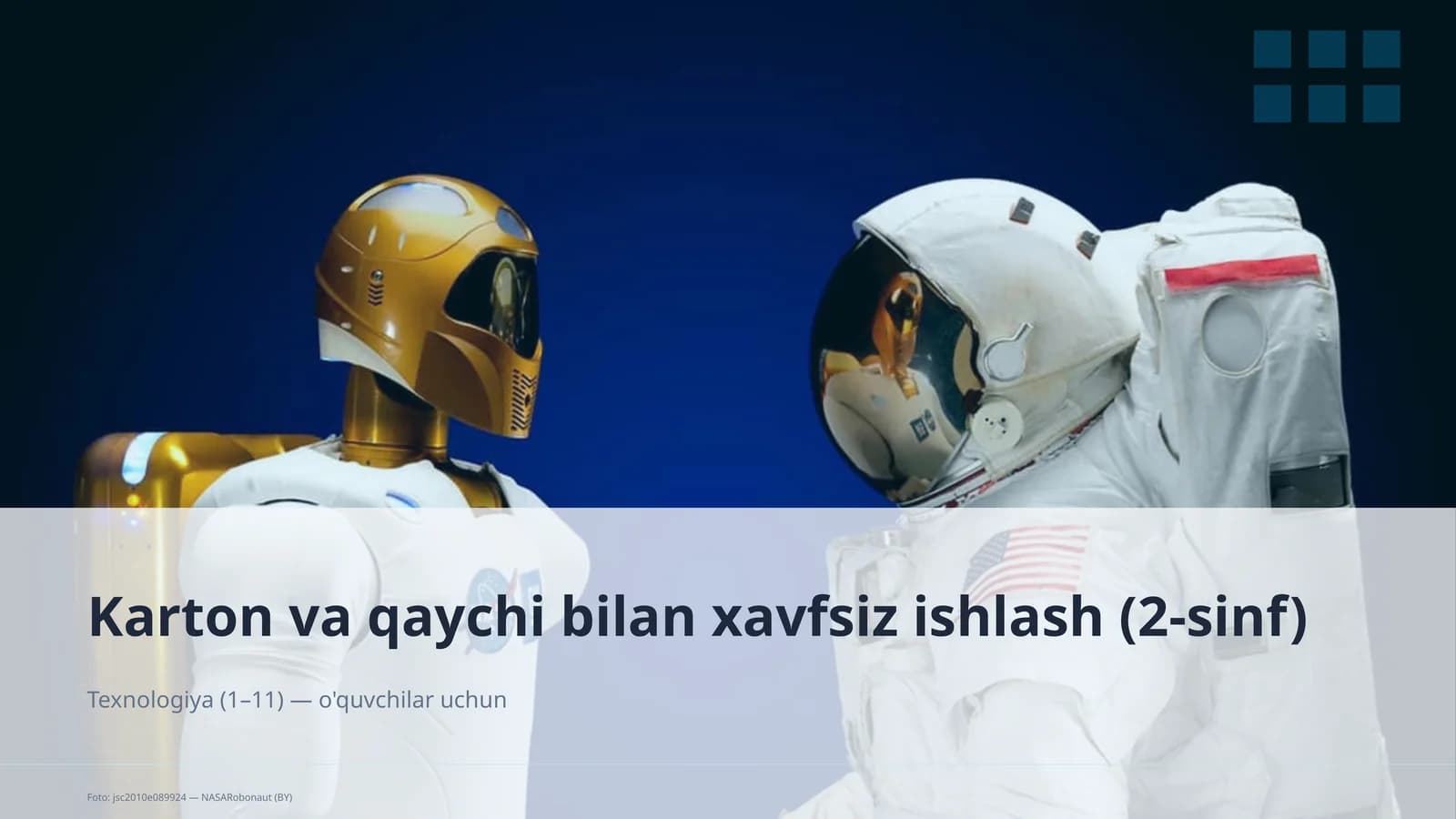 Karton va qaychi bilan xavfsiz ishlash (2-sinf)