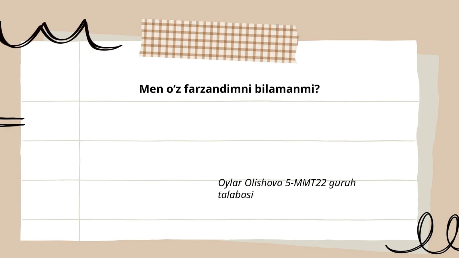 Ota-onaning farzandi bilan muloqoti