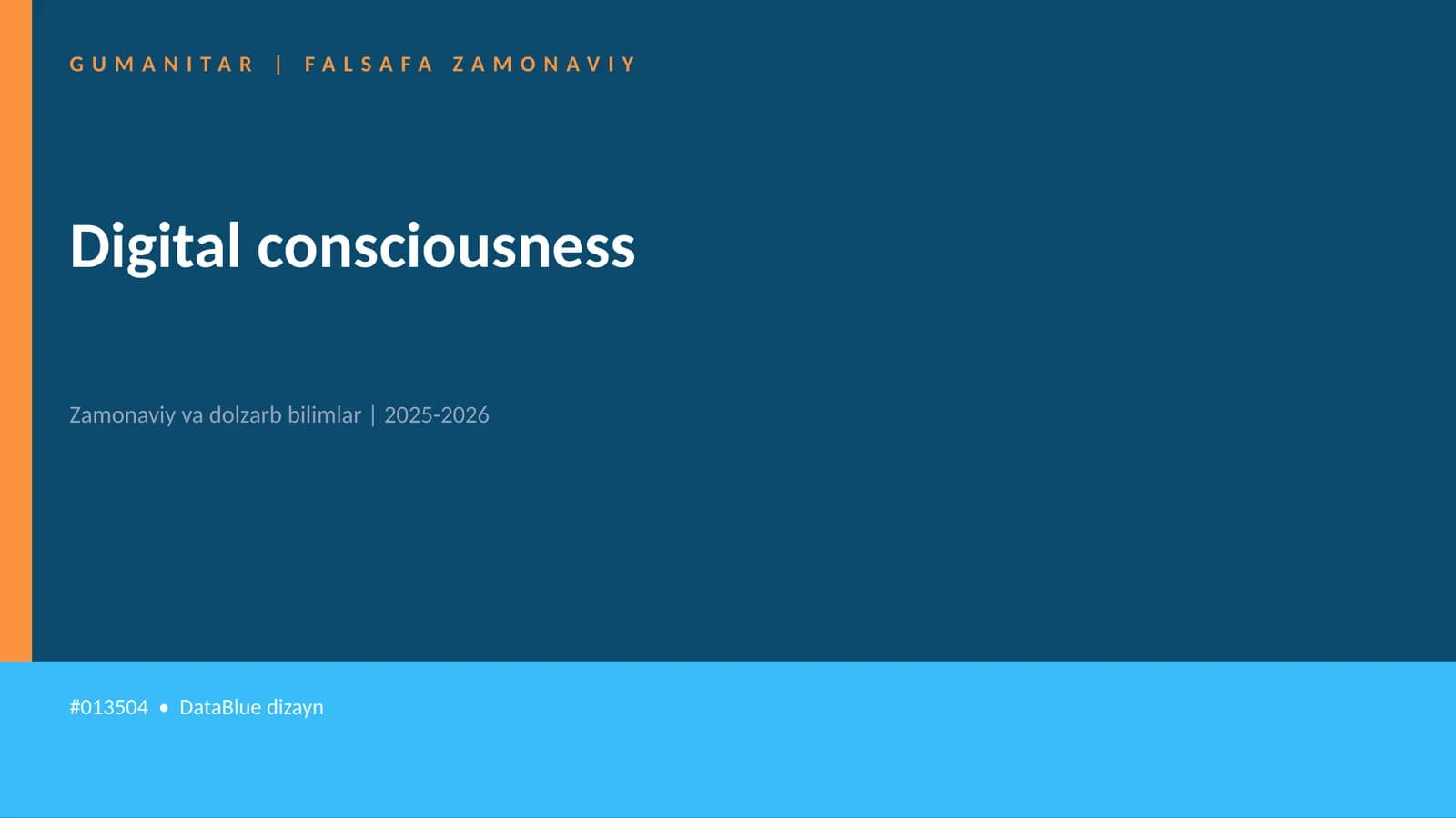 Digital consciousness