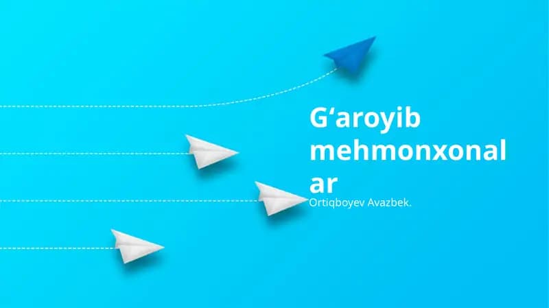 Gʻaroyib mehmonxonalar