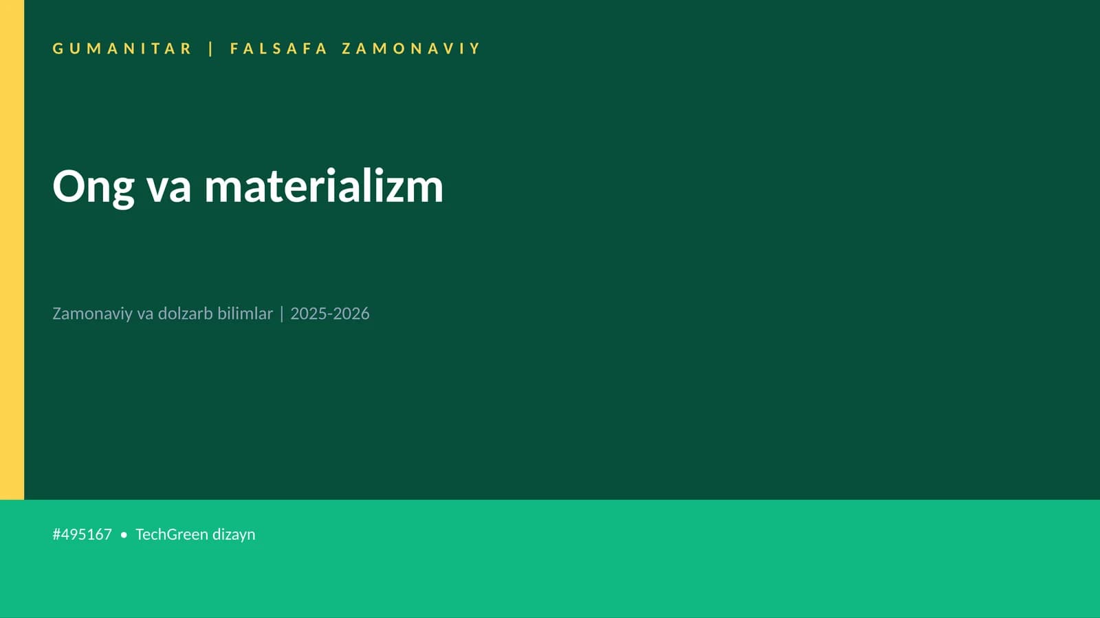 Ong va materializm