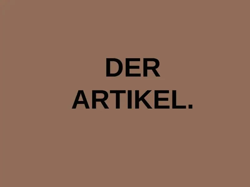 DER ARTIKEL