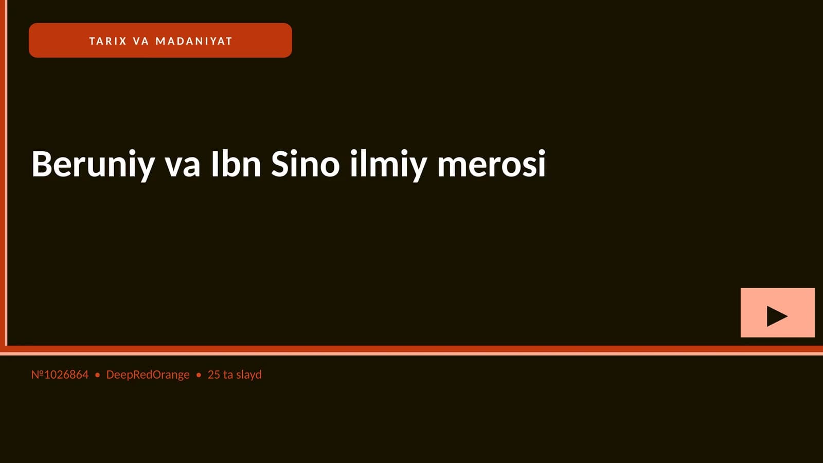 Beruniy va Ibn Sino ilmiy merosi