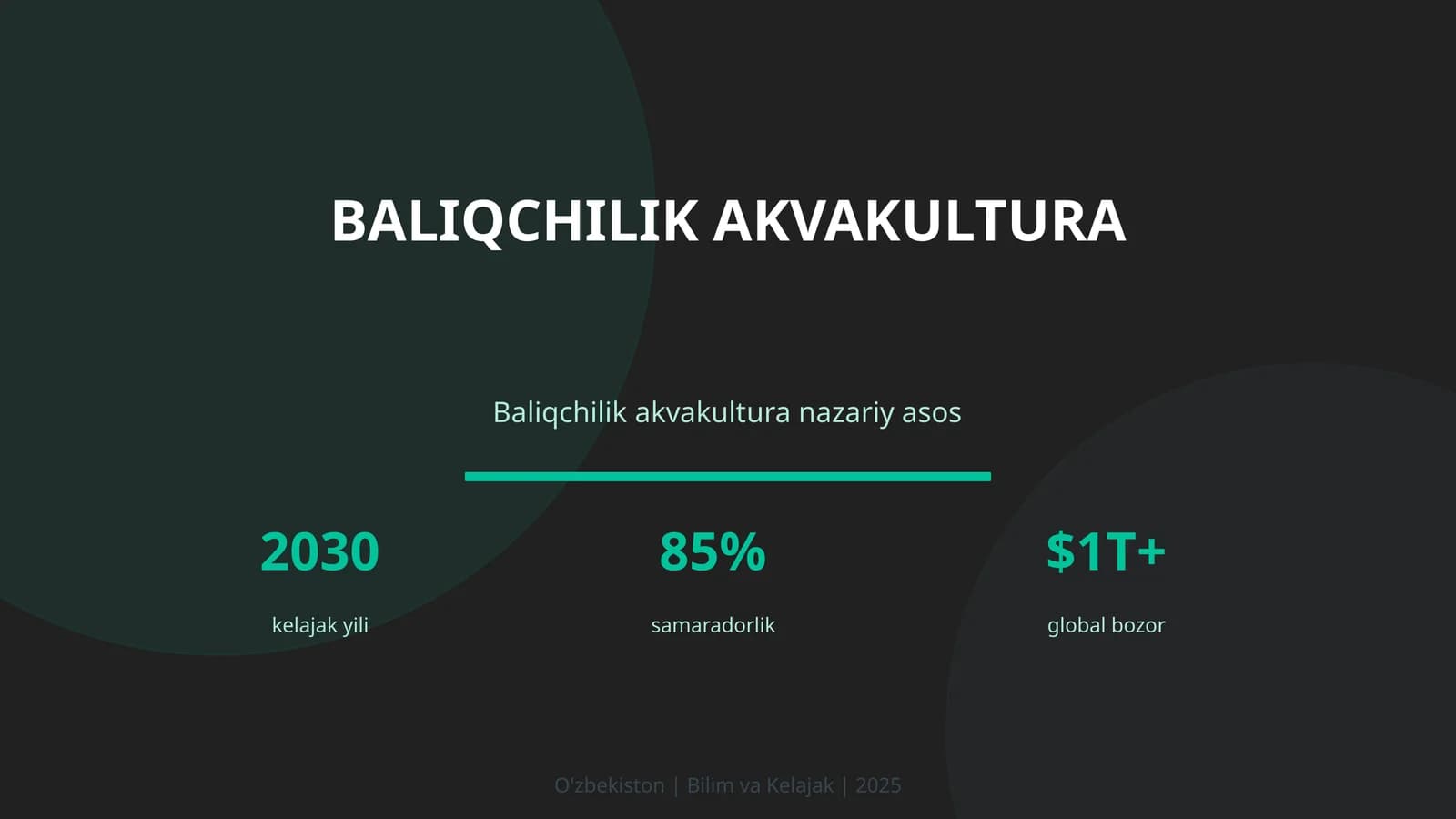 Baliqchilik Akvakultura