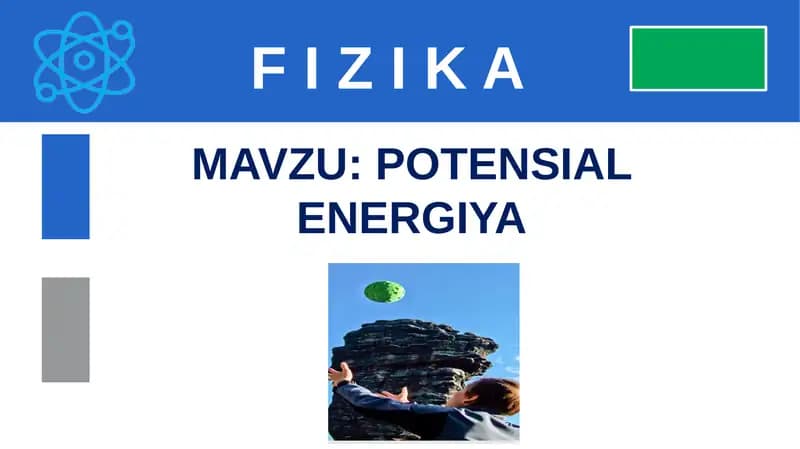 POTENSIAL ENERGIYA