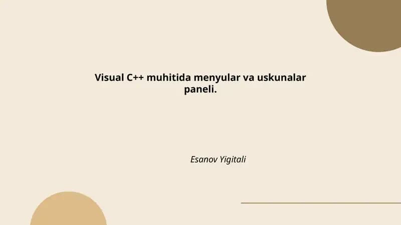 Visual C++