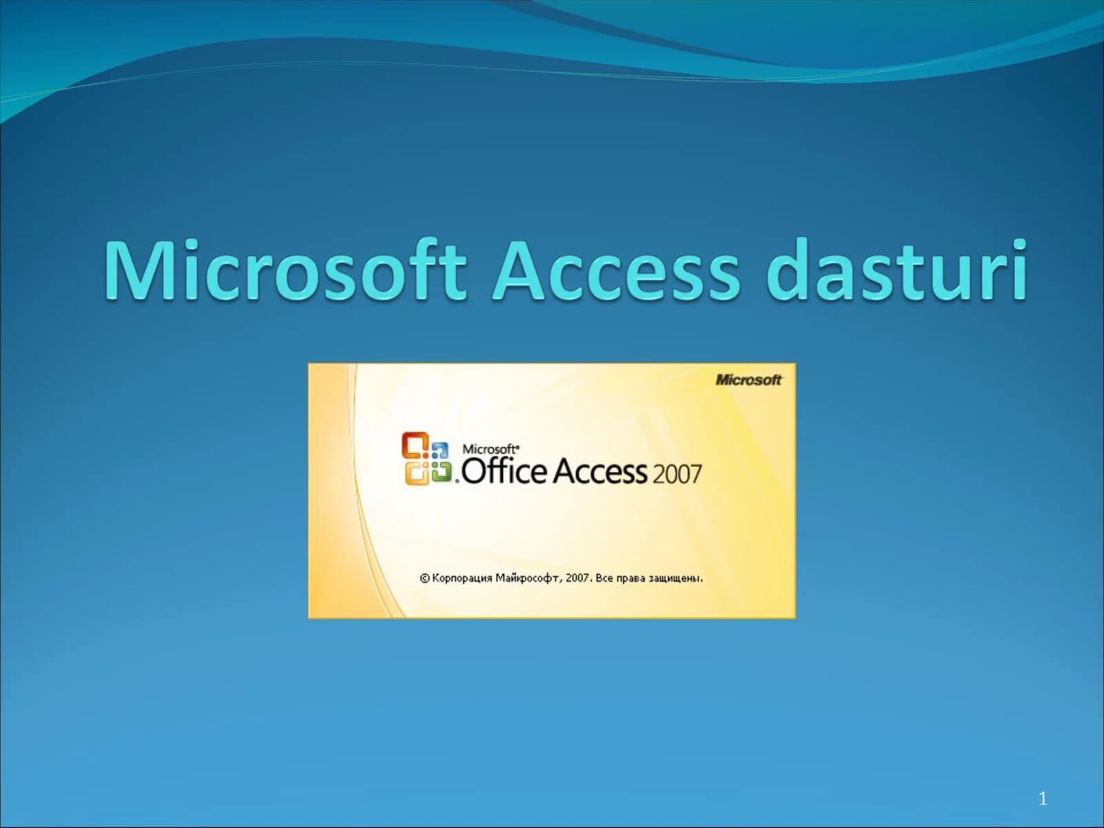 Microsoft Access