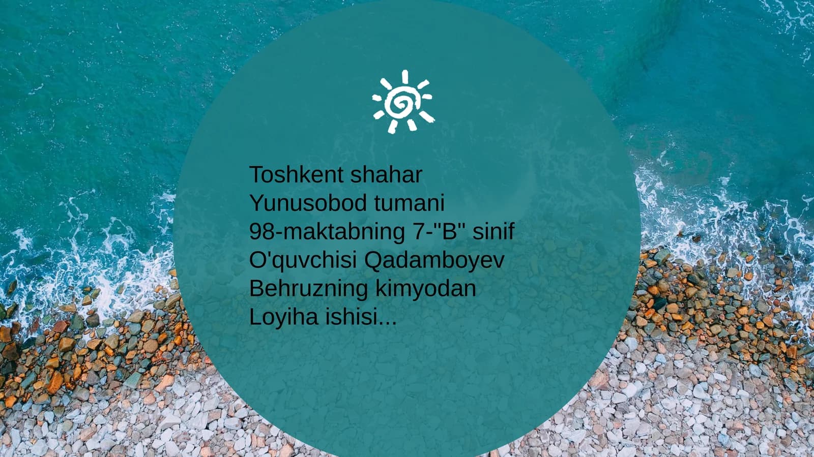 Suvning ifloslanishi va uni tozalash usullari