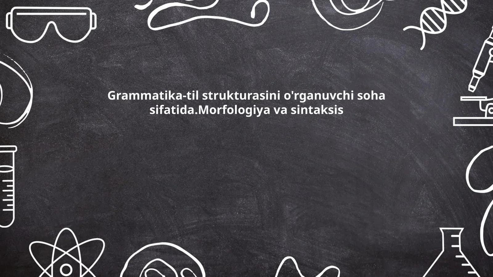 Morfologiya va sintaksis