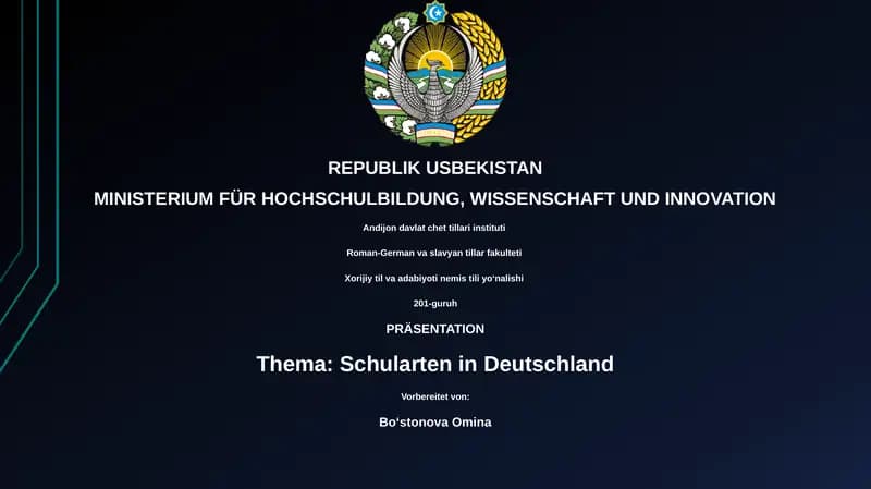 Schularten in Deutschland