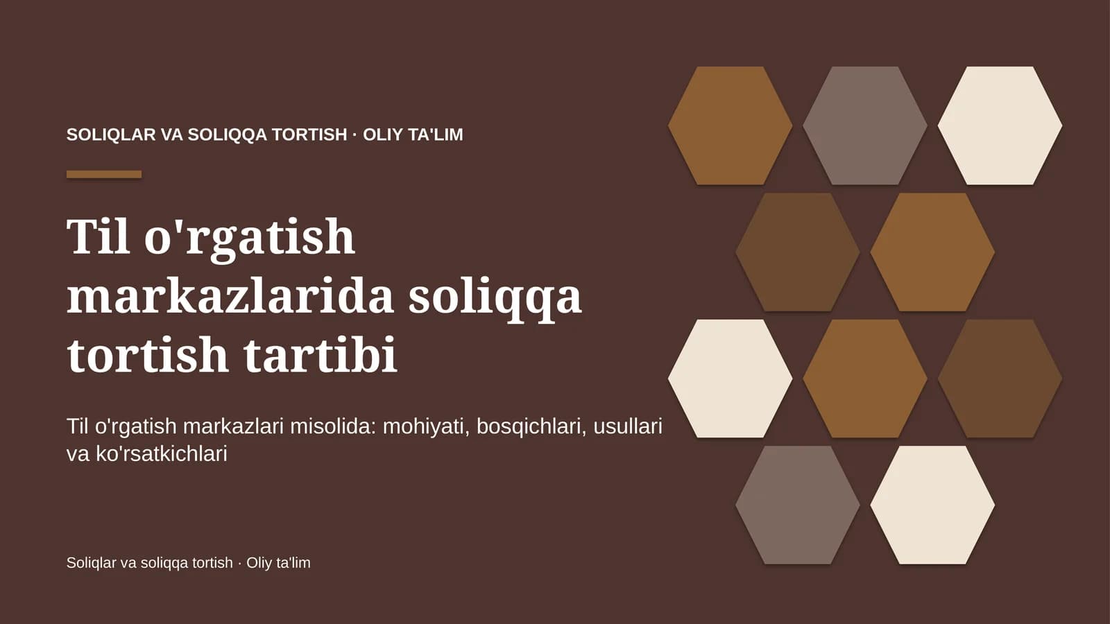 til o'rgatish markazlarida soliqqa tortish tartibi 7908