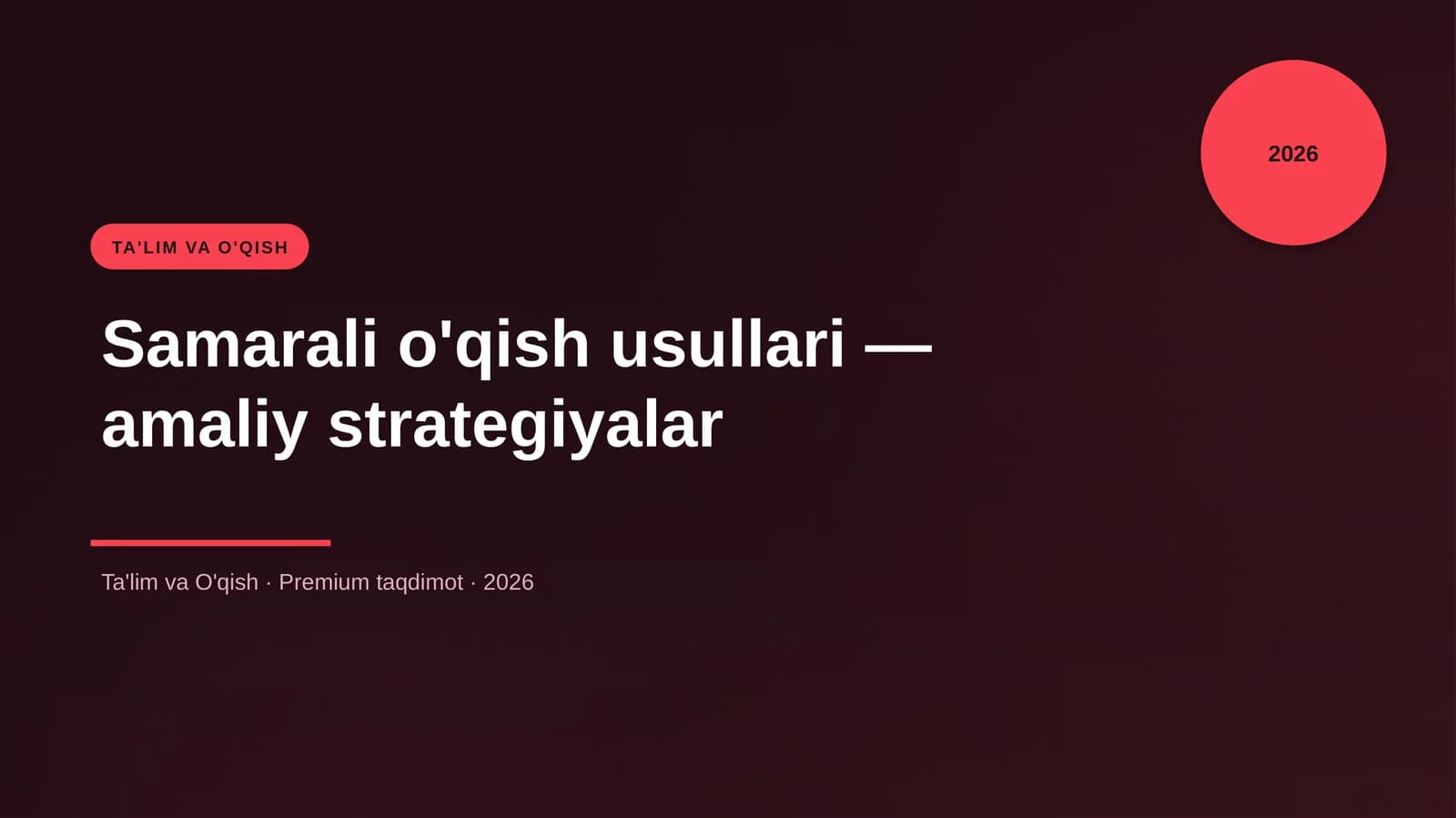 Samarali o'qish usullari — amaliy strategiyalar