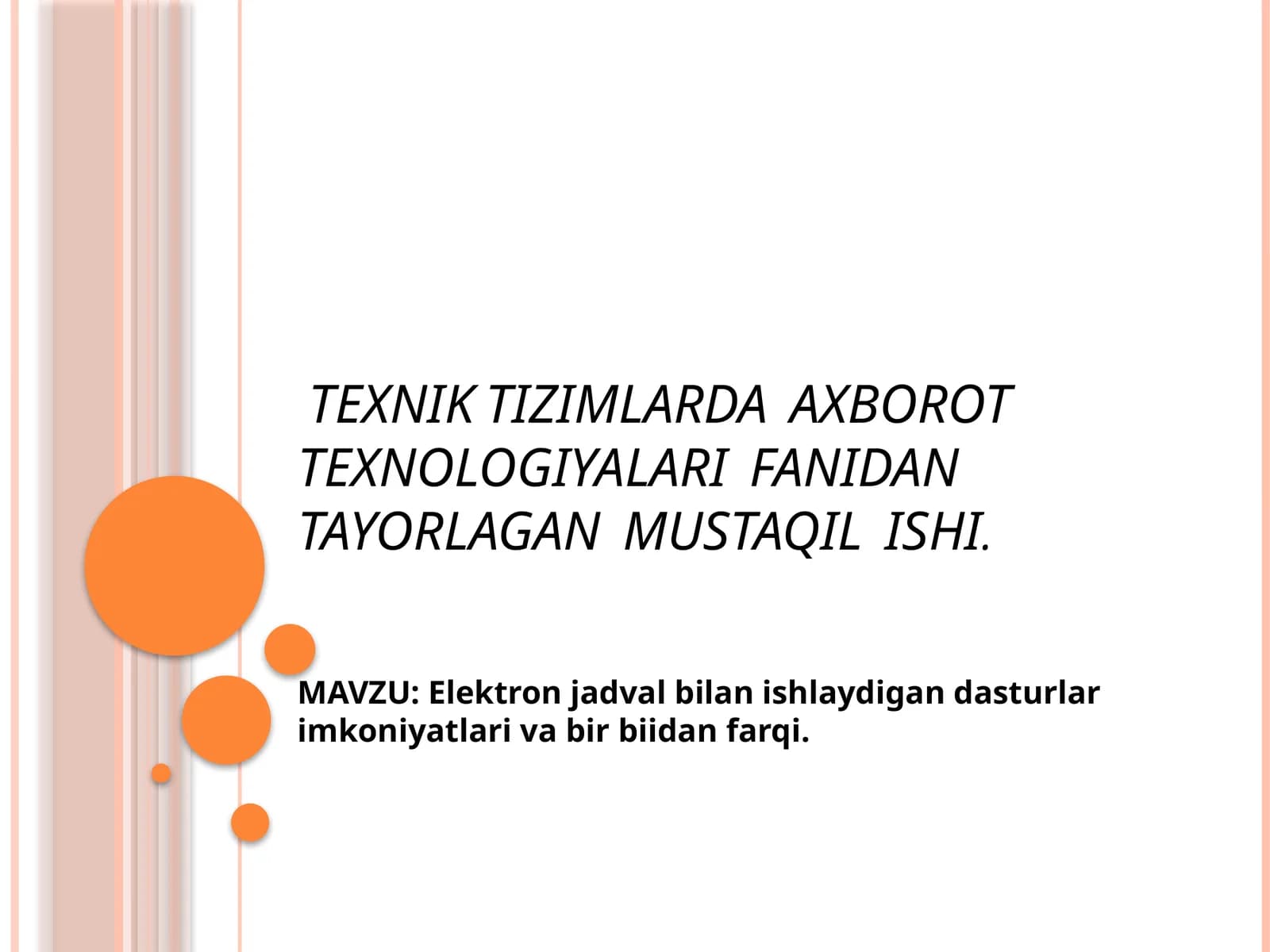 Elektronjadval bilan ishlaydigan dasturlar