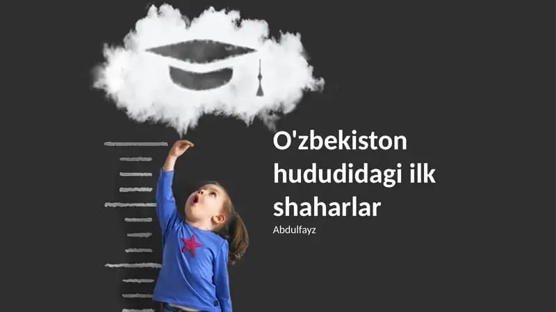 O'zbekiston hududidagi ilk shaharlar