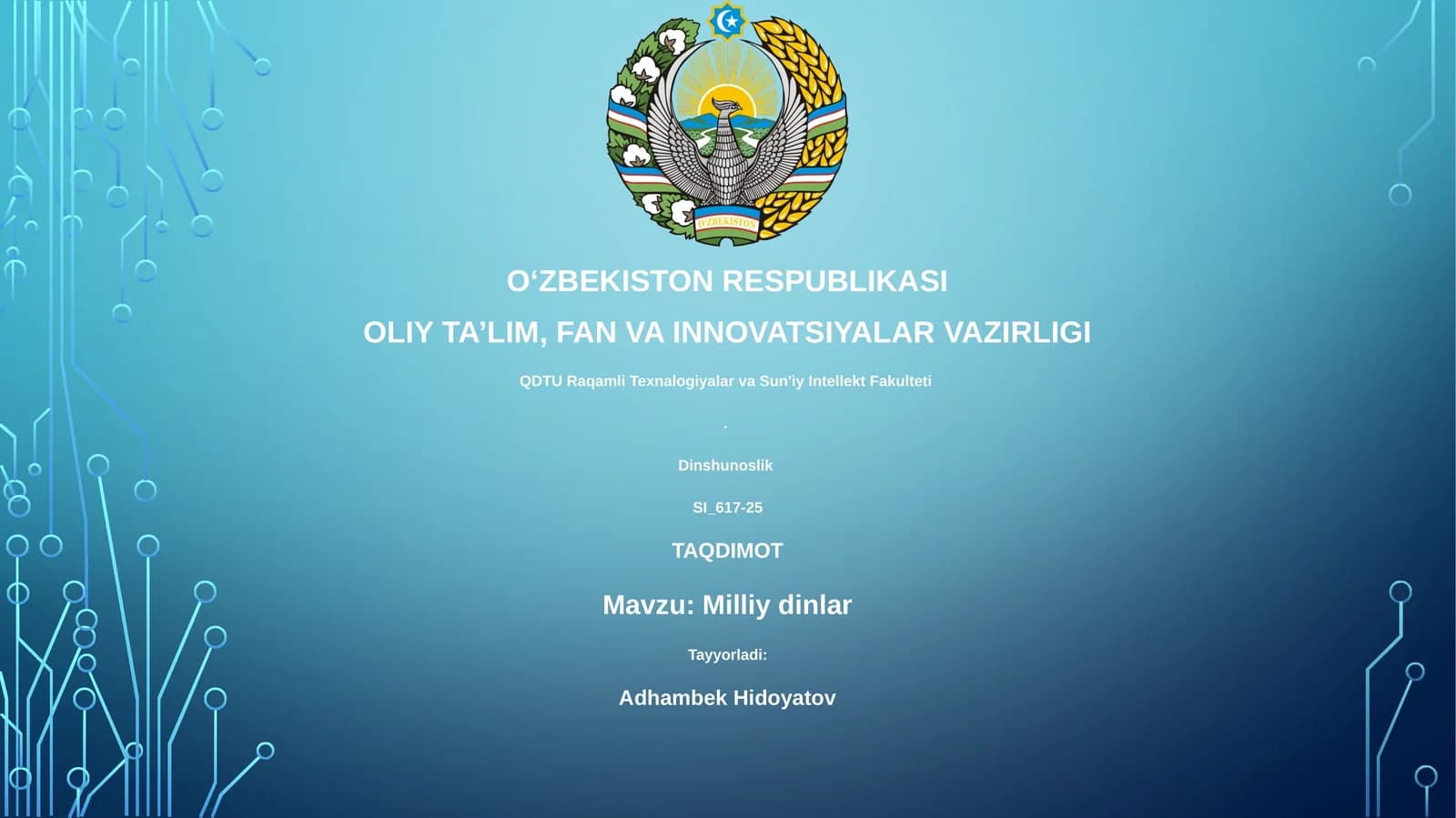 Milliy dinlar