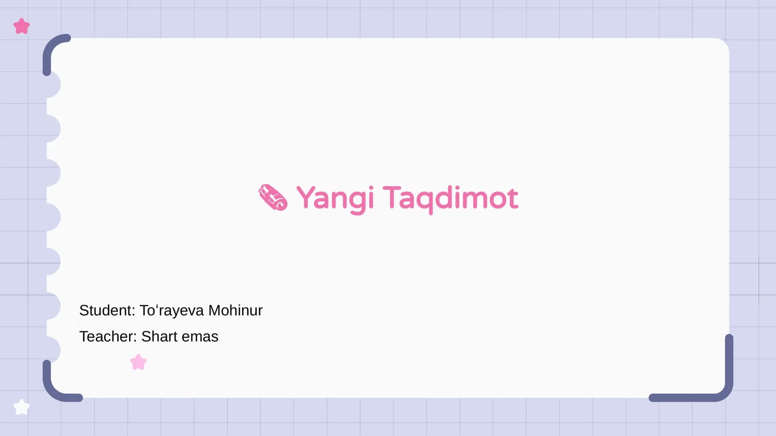 Yangi Taqdimot