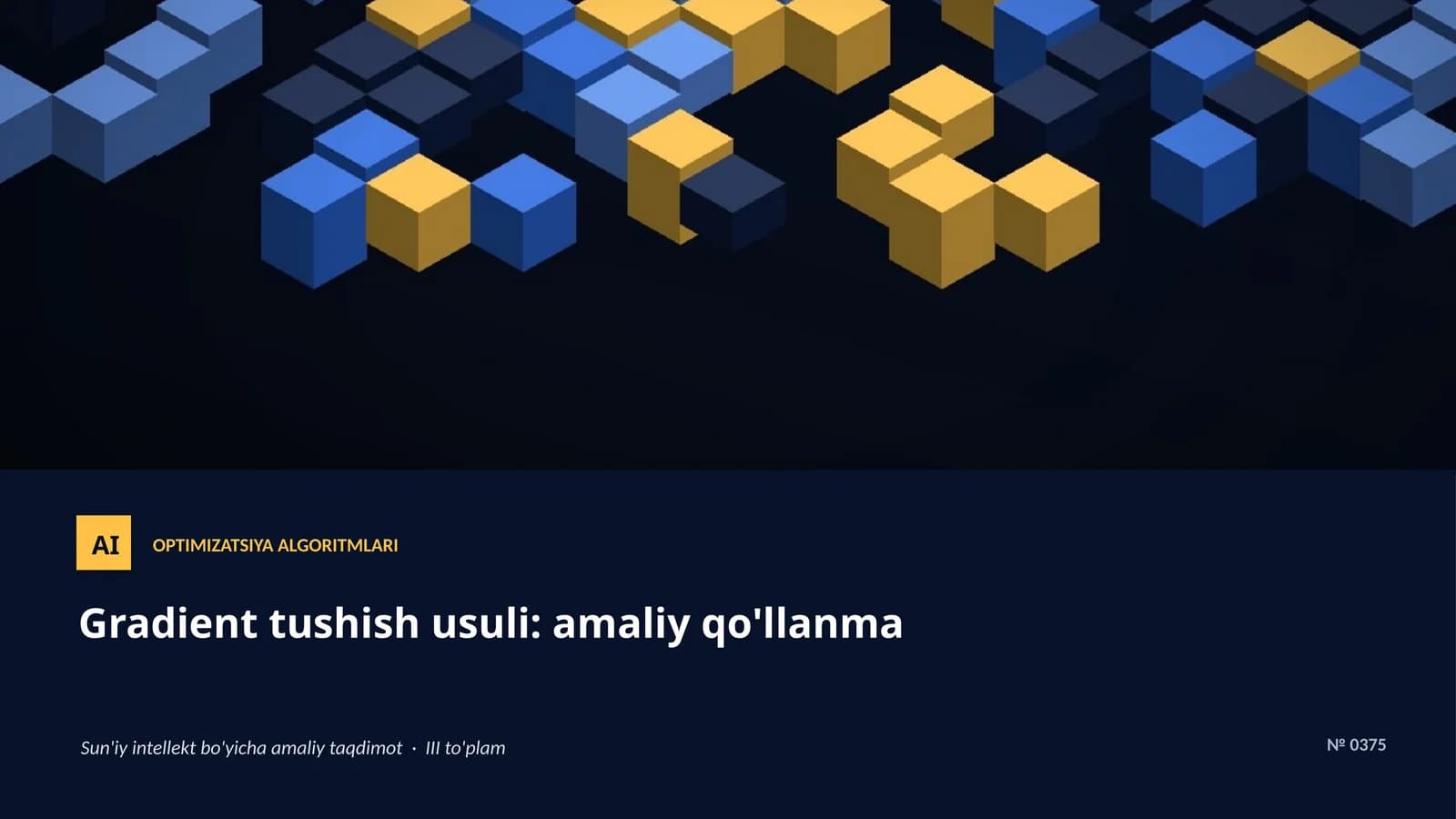 Optimizatsiya algoritmlari