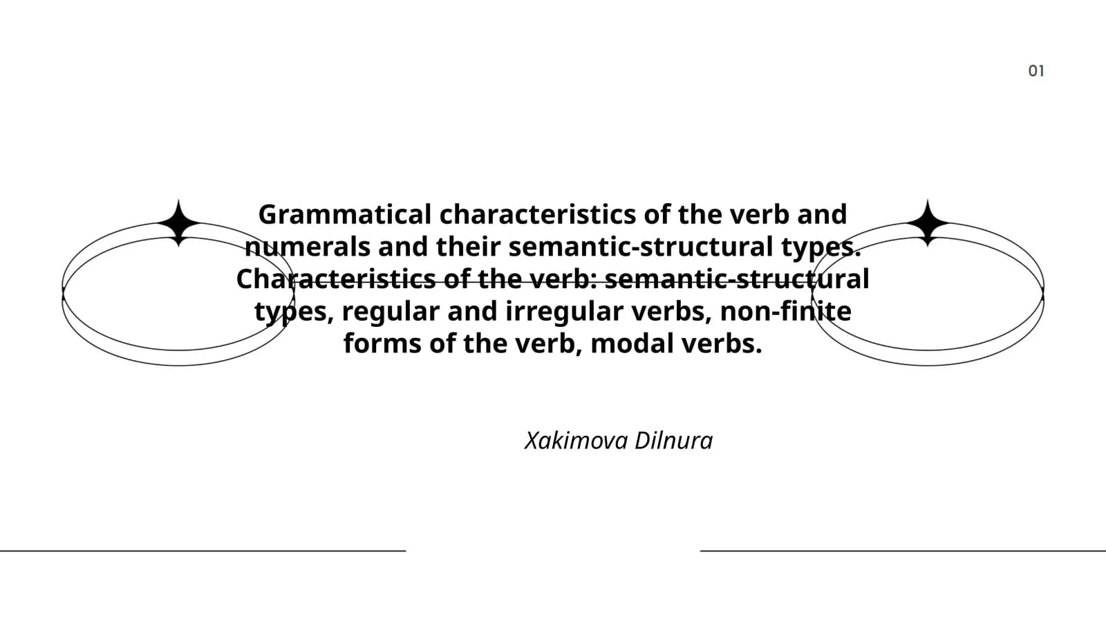 Grammatika: fe'l va sonlar