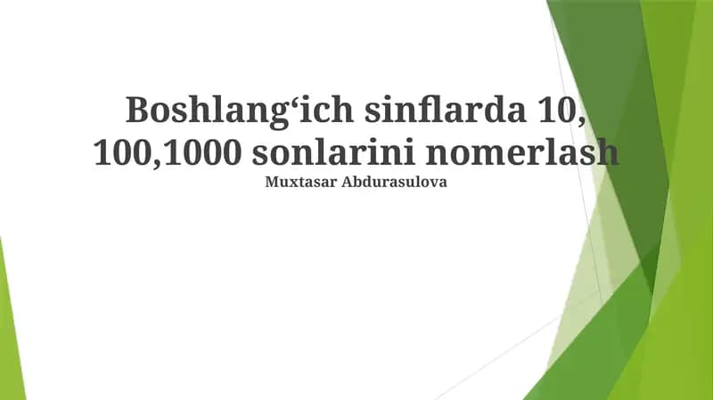 O'nliklarni tushunish