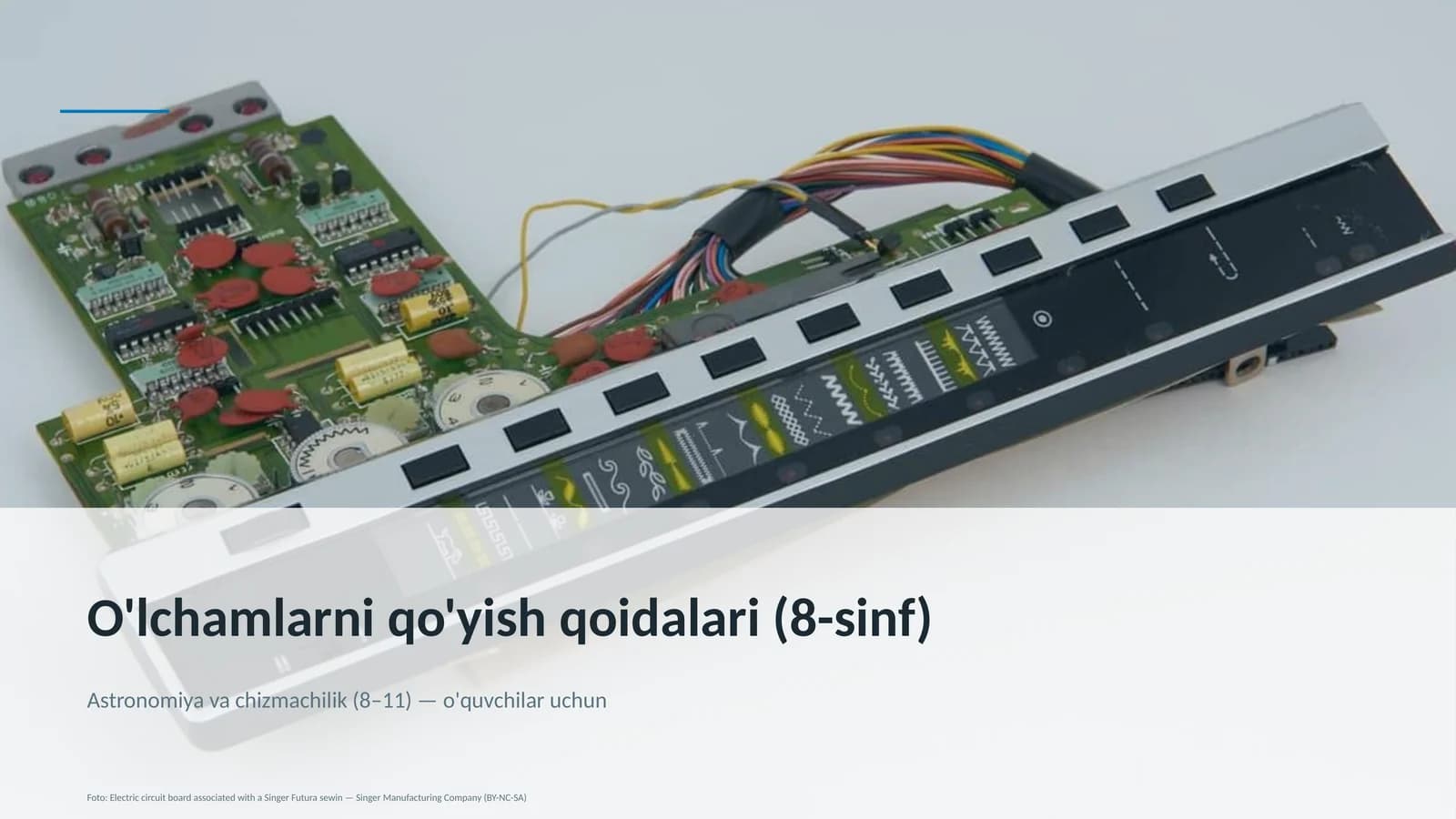 O'lchamlarni qo'yish qoidalari (8-sinf)