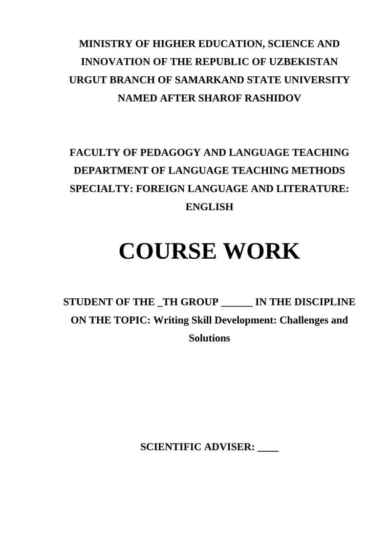 Writing Skill Development Challenges and Solutions.