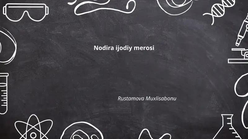 Nodira ijodiy merosi