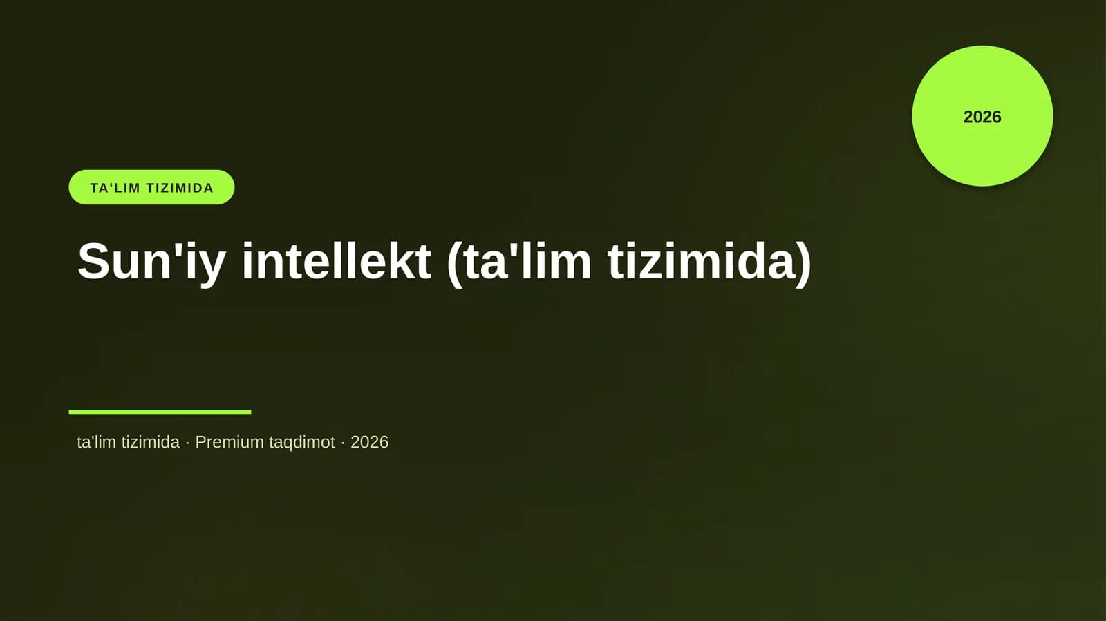 Sun'iy intellekt (ta'lim tizimida)