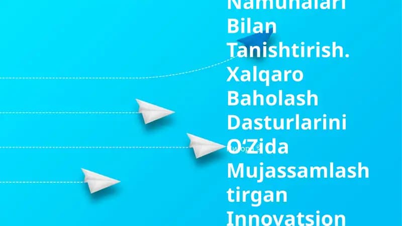 Xalqaro Baholash Dasturlariga Doir Test Namunalari