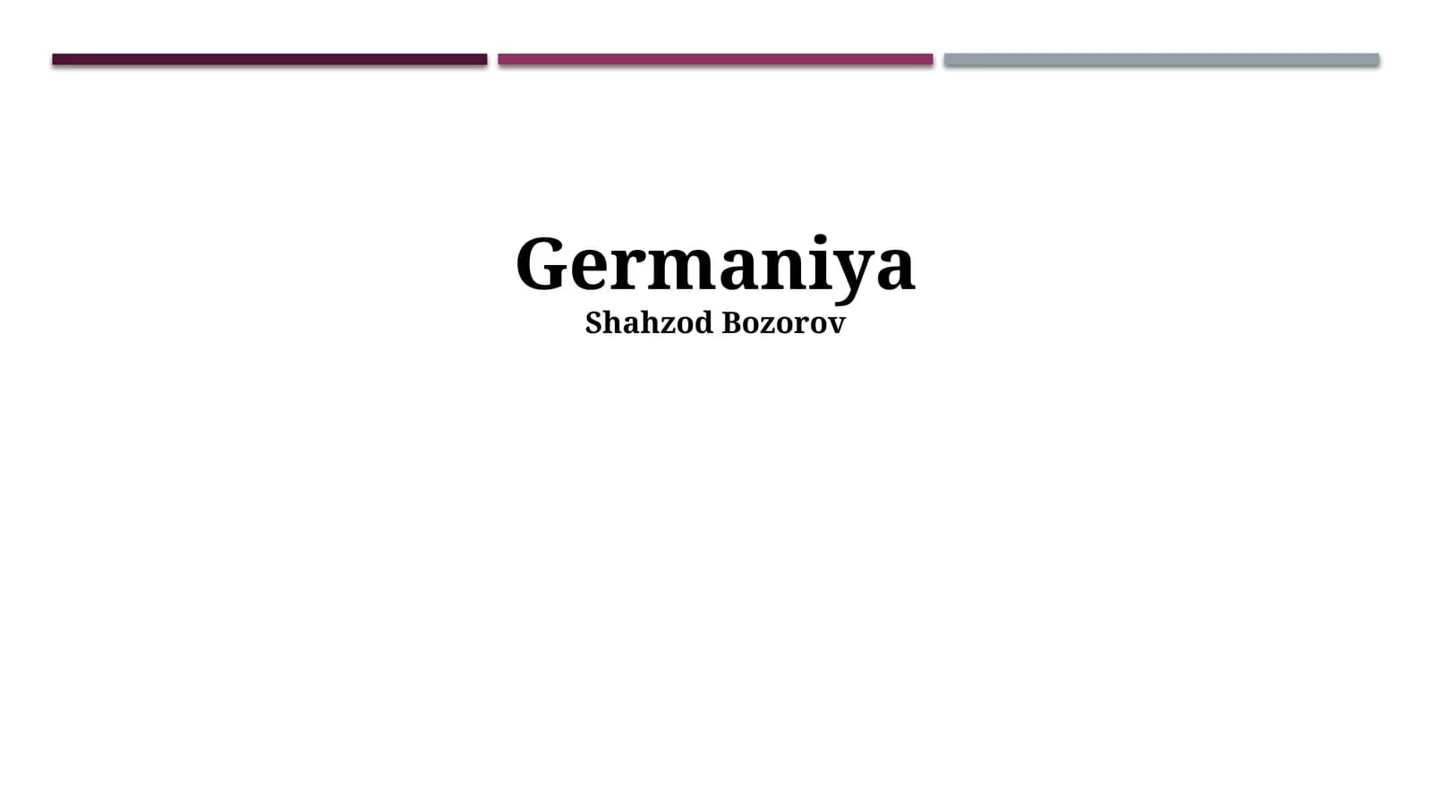 Germaniya tarixi