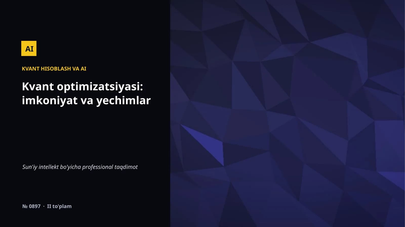 KVANT HISOBLASH VA AI