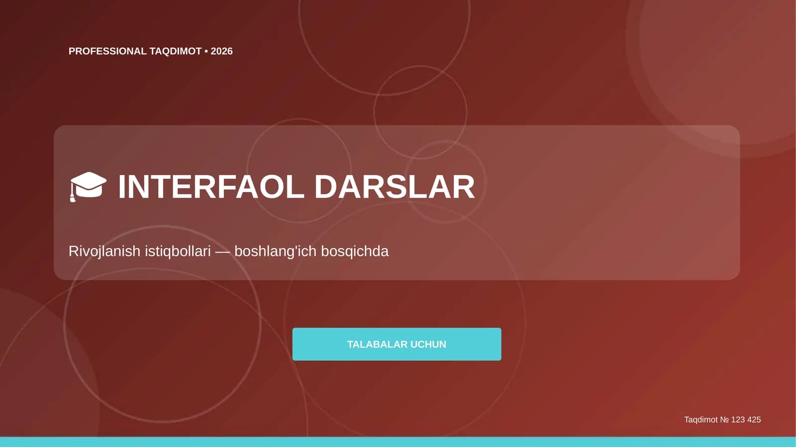 INTERFAOL DARSLAR