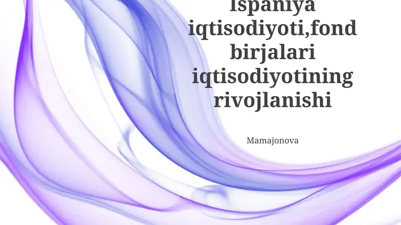 Ispaniya iqtisodiyoti