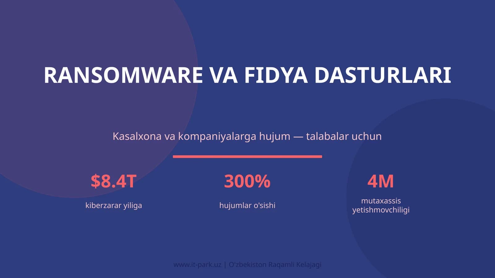 RANSOMWARE VA FIDYA DASTURLARI