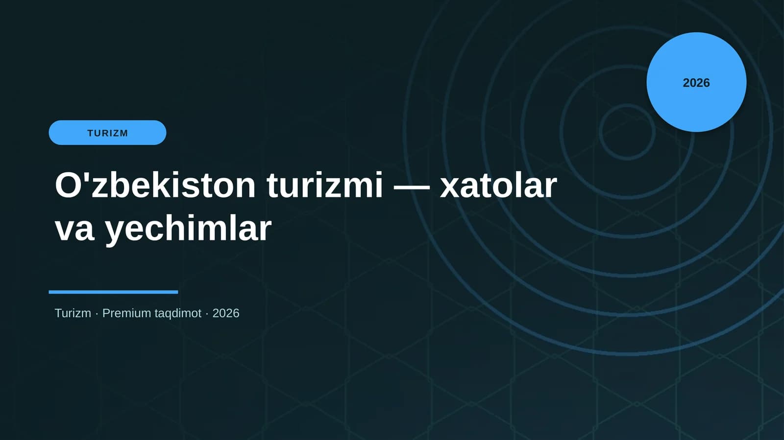 O'zbekiston turizmi — xatolar va yechimlar