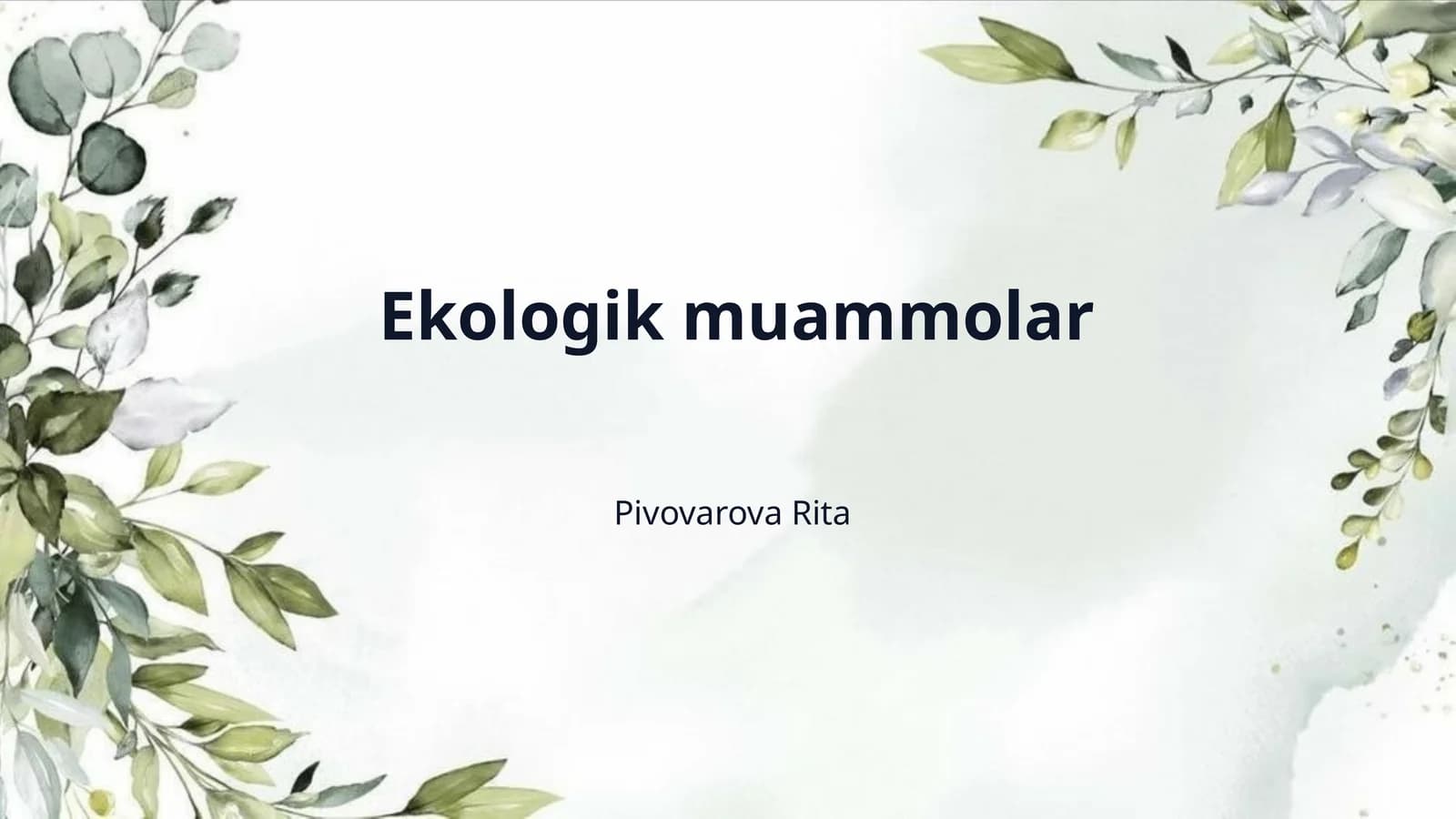 Ekologik muammolar