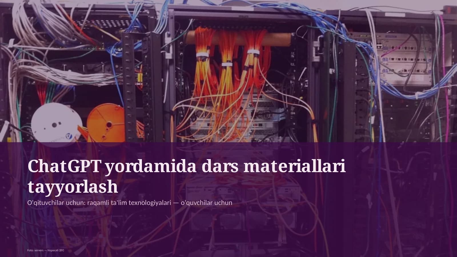 ChatGPT yordamida dars materiallari tayyorlash
