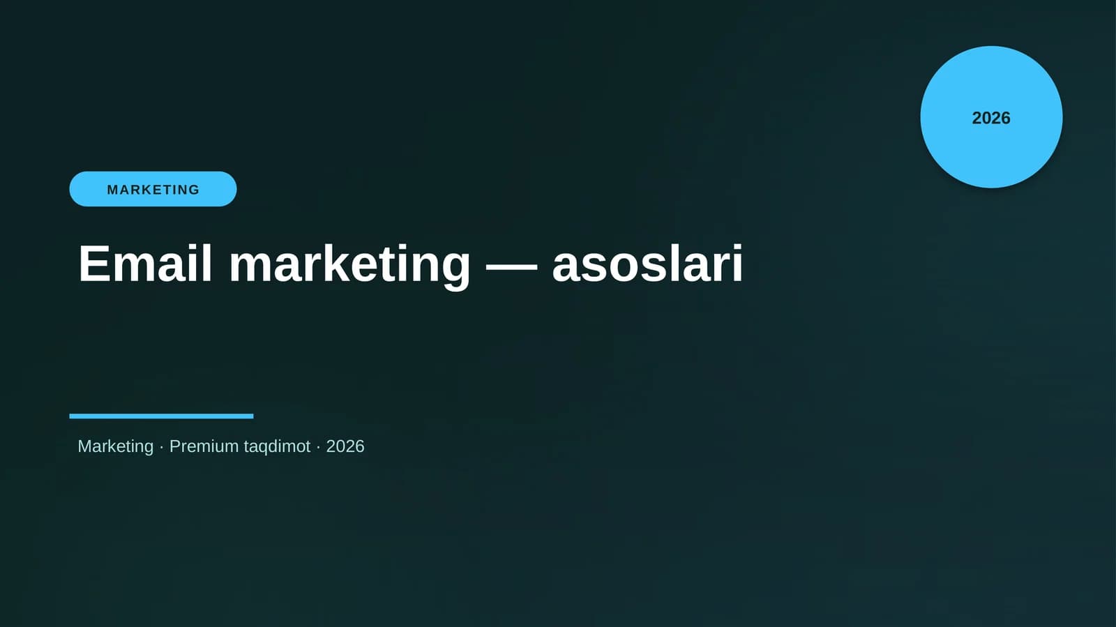 Email marketing — asoslari