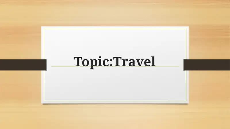 travel