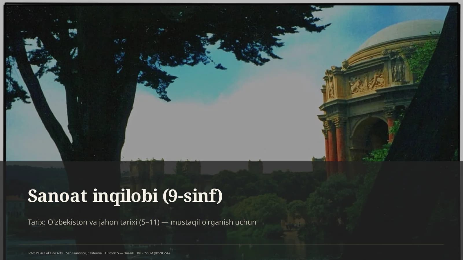 Sanoat inqilobi (9-sinf)