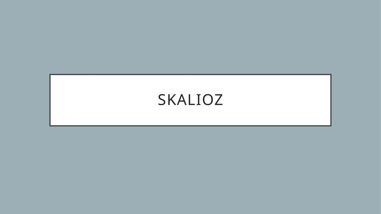 Skolioz