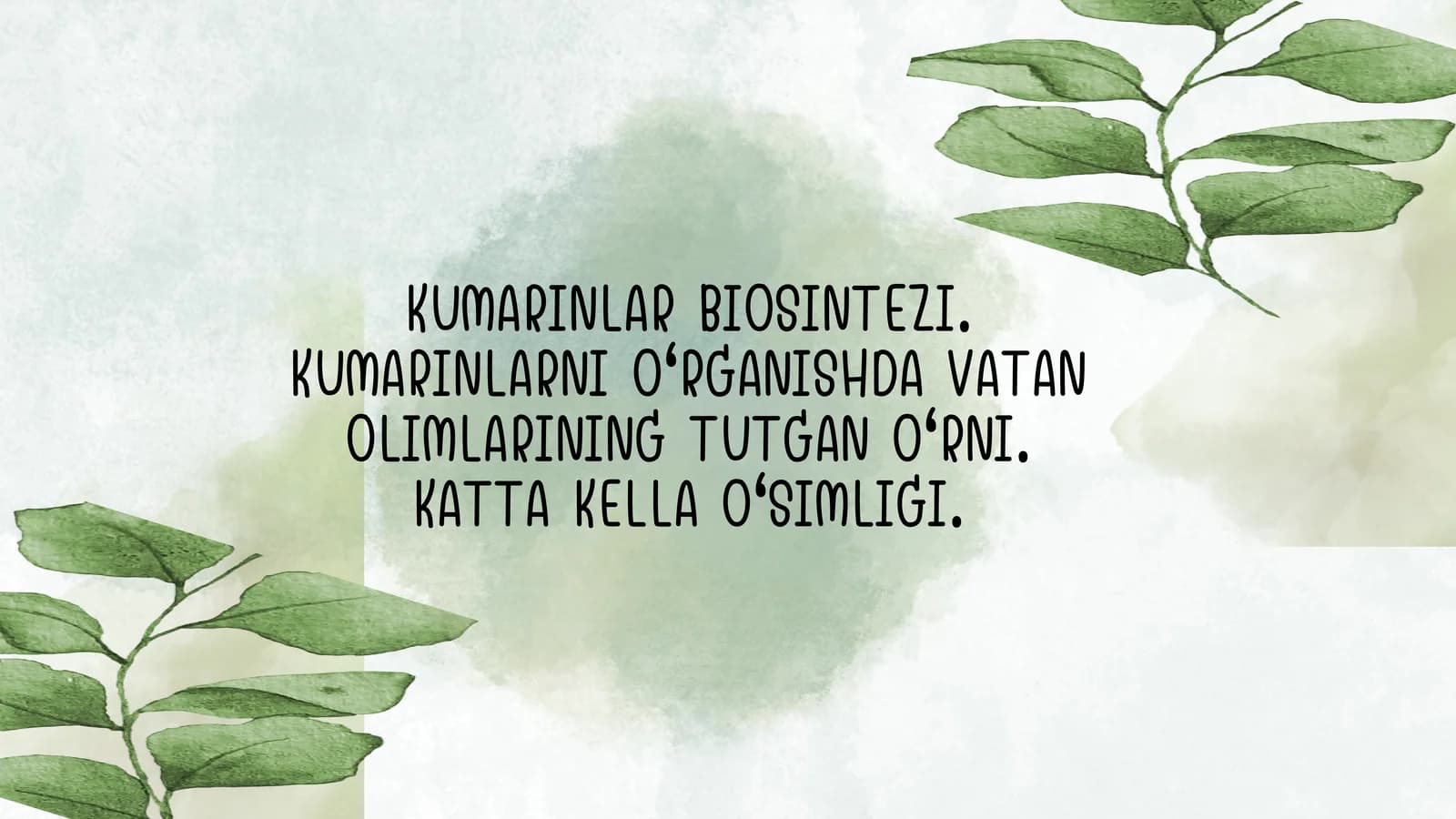 Kumarinlar BIOSINTEZI