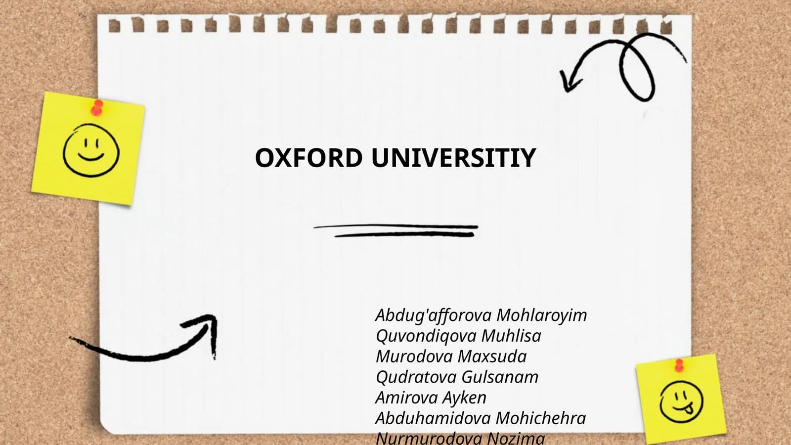 OXFORD UNIVERSITIY