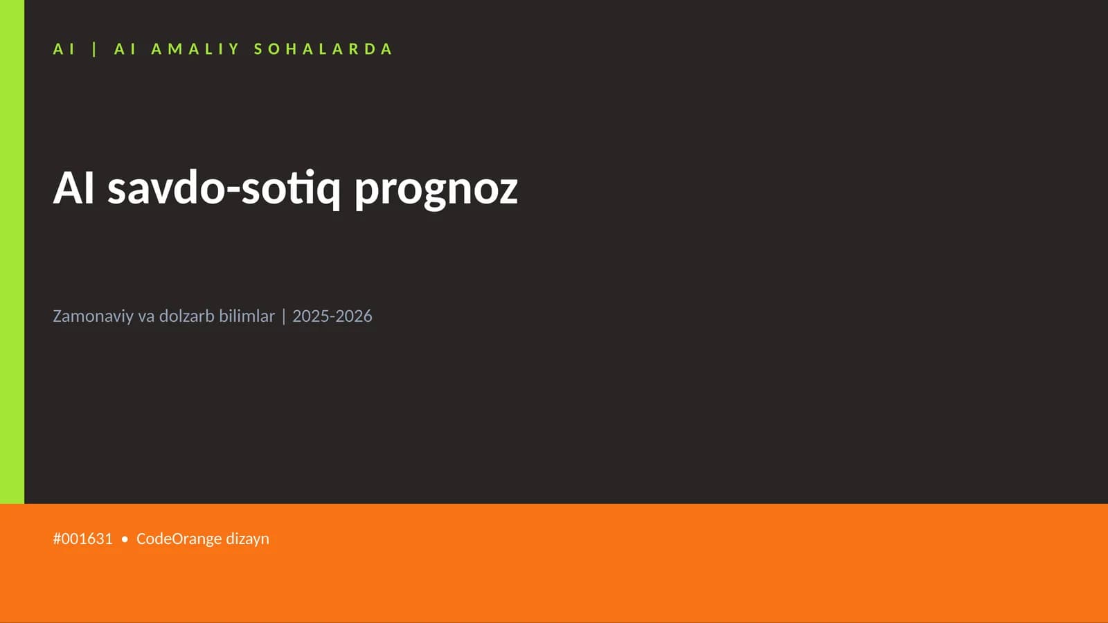 AI savdo-sotiq prognoz