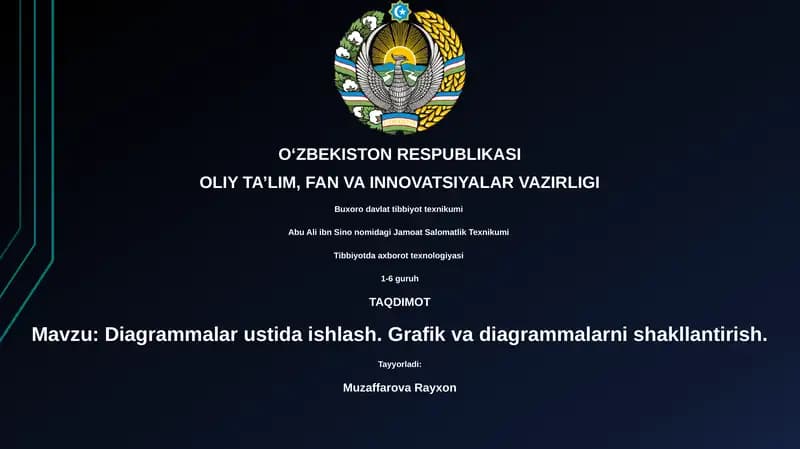 Diagrammalar ustida ishlash