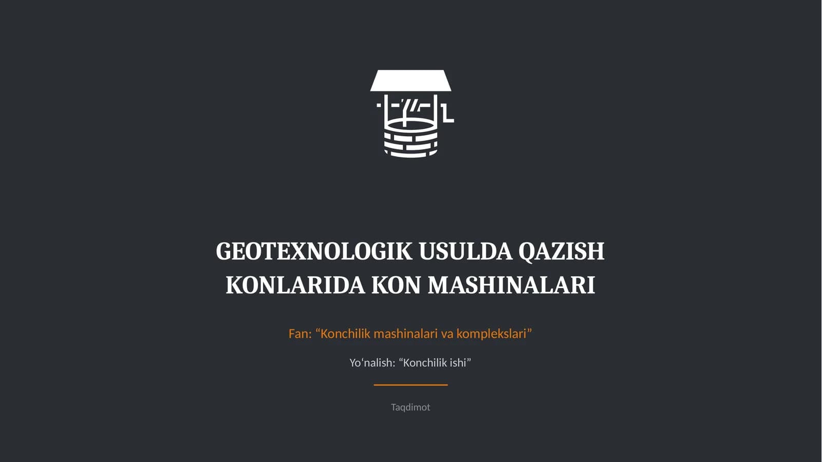 Konchilik mashinalari va komplekslari