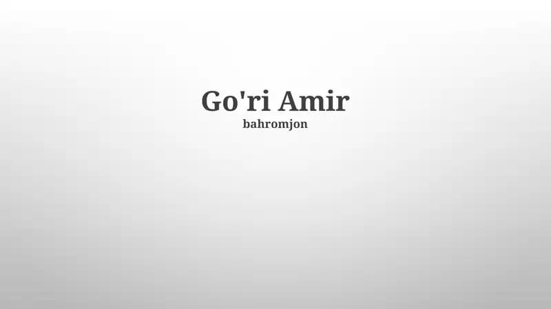 Gur-e Amir maqbarasi