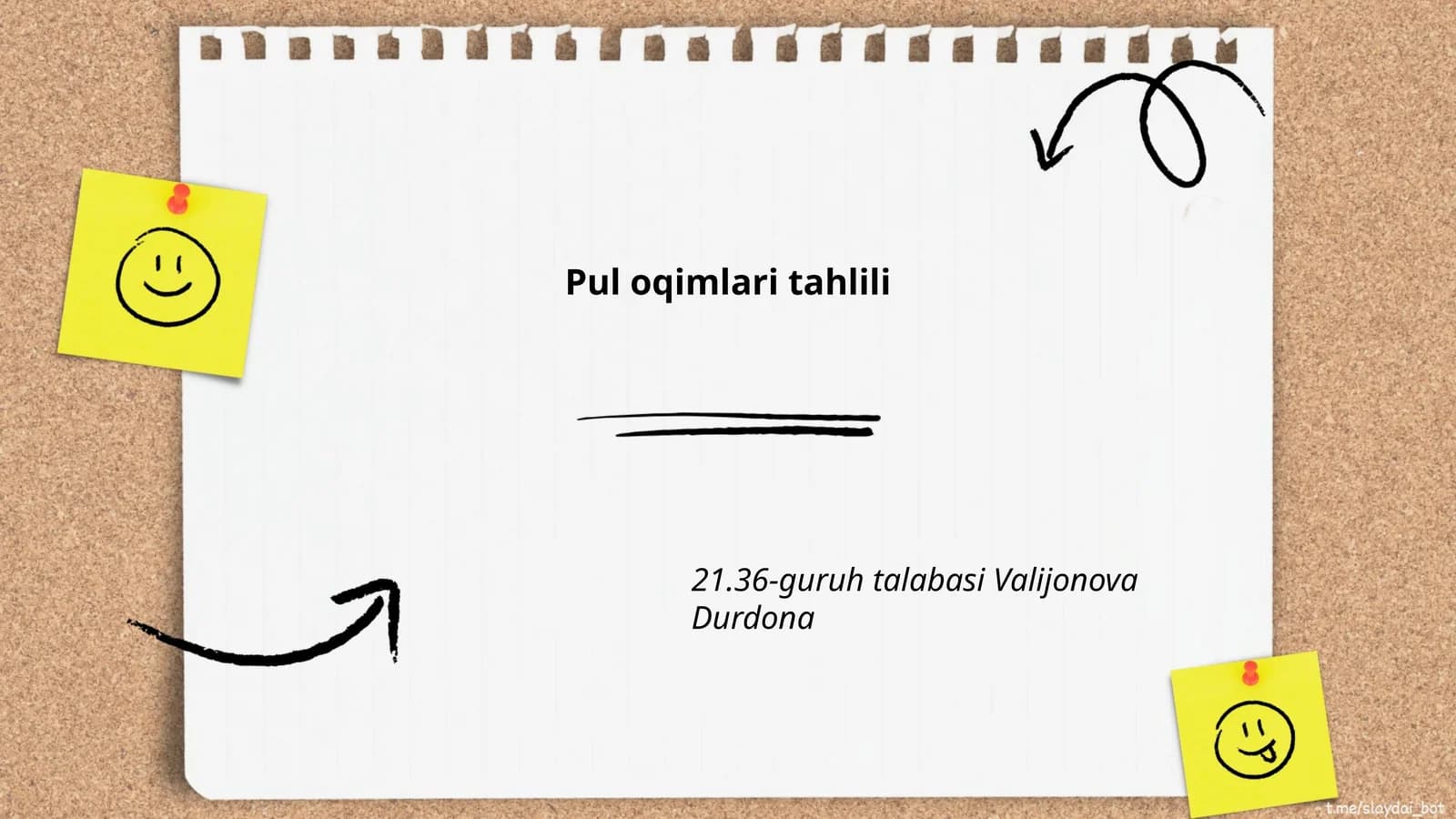 Pul oqimlari tahlili