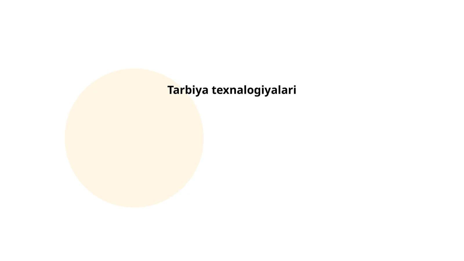 Tarbiya texnalogiyalari