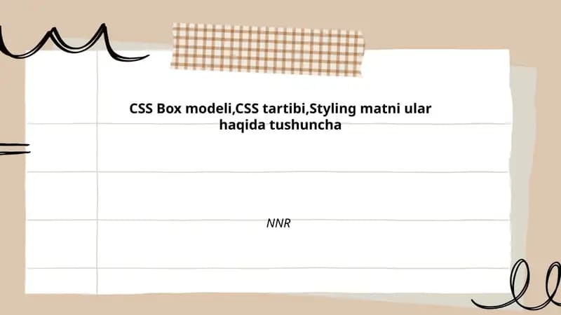 CSS Box modeli