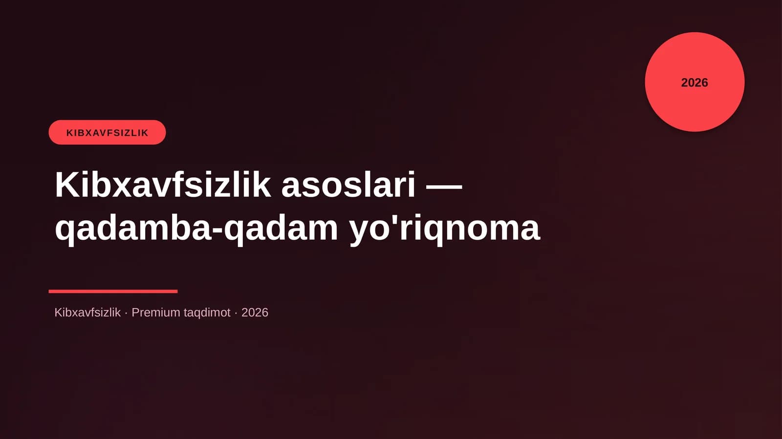 Kibxavfsizlik